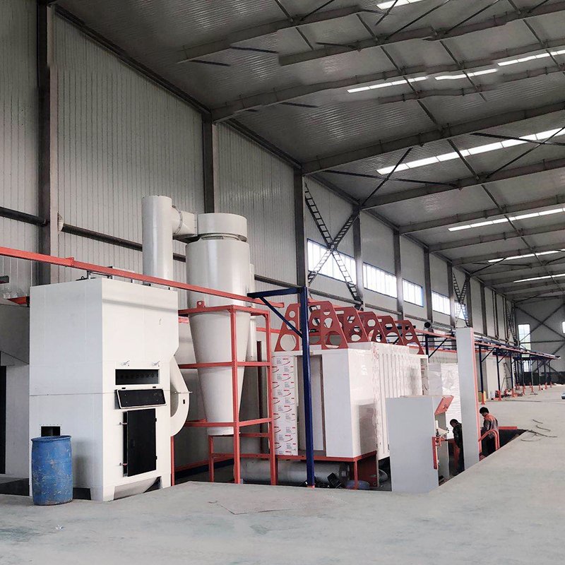 CE Automatic Electrostatic Powder Line w/ Cyclone Recovery for Auto Parts