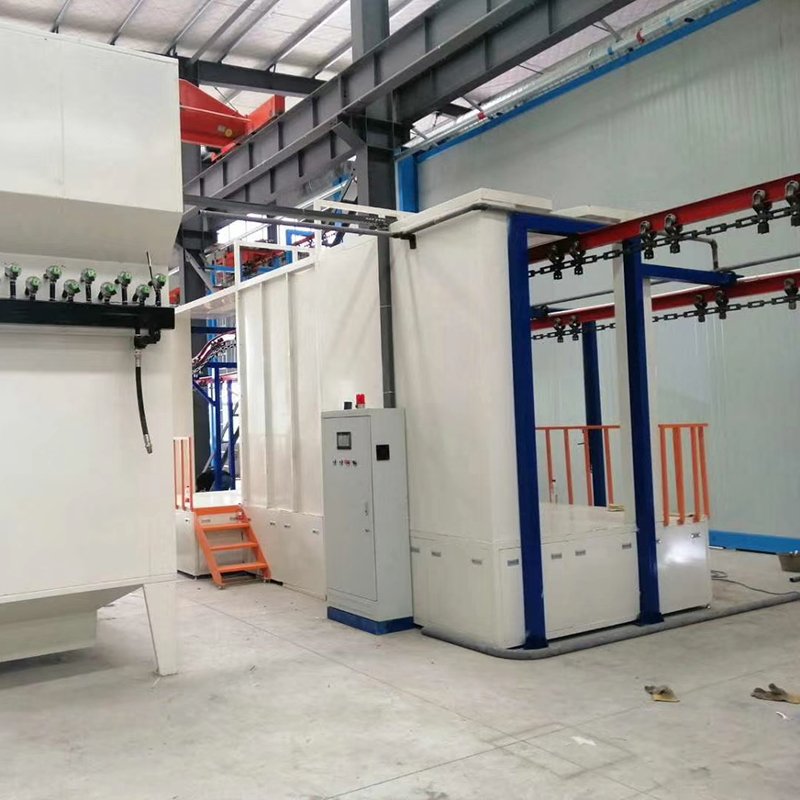CE Automatic Electrostatic Powder Line w/ Cyclone Recovery for Auto Parts