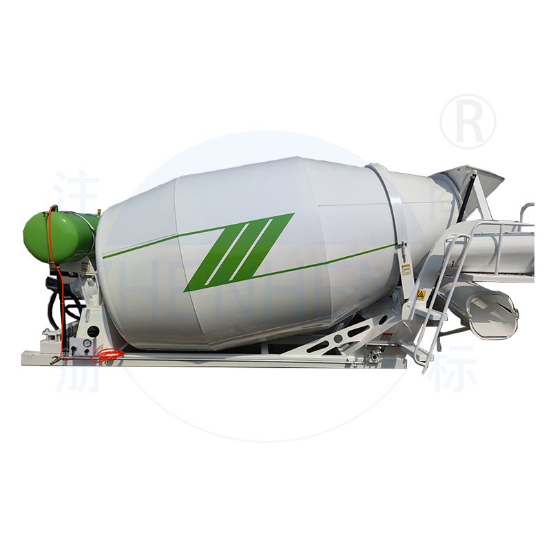 China 9 Cubic Concrete Tow Mixer Truck Drum Mobile Portable Trailer Small Cement Mixing Truck Drum Price with Wheels