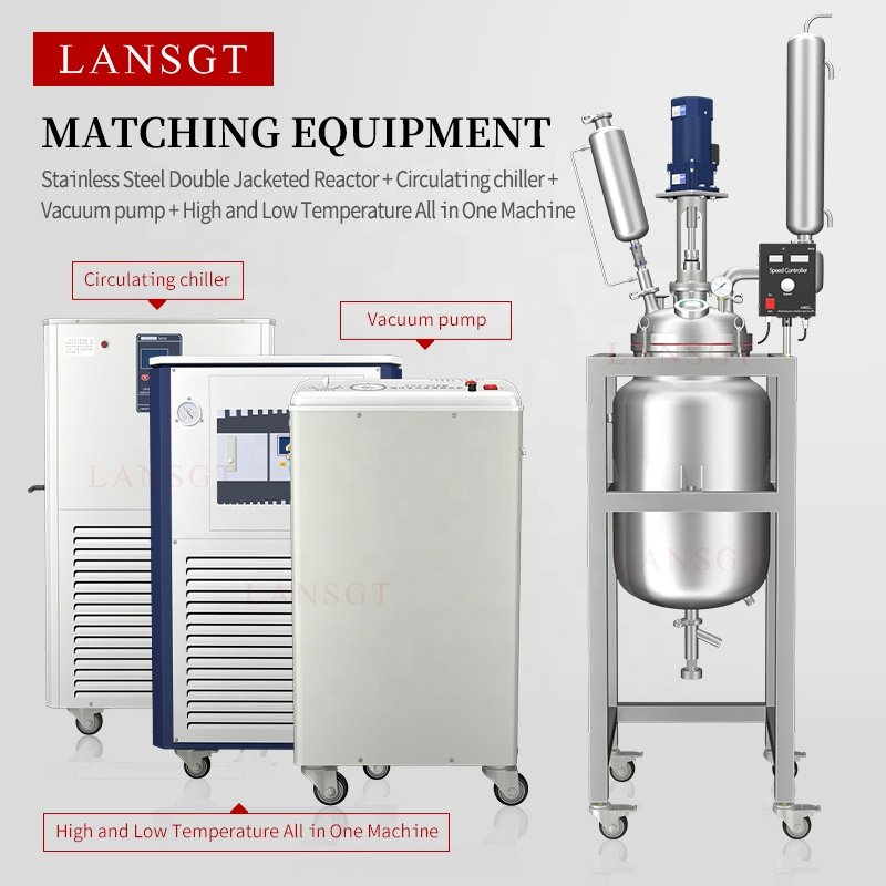 LansGT Jacketed Stainless Steel Reactor Stainless Steel Chemical Laboratory Reactor Price