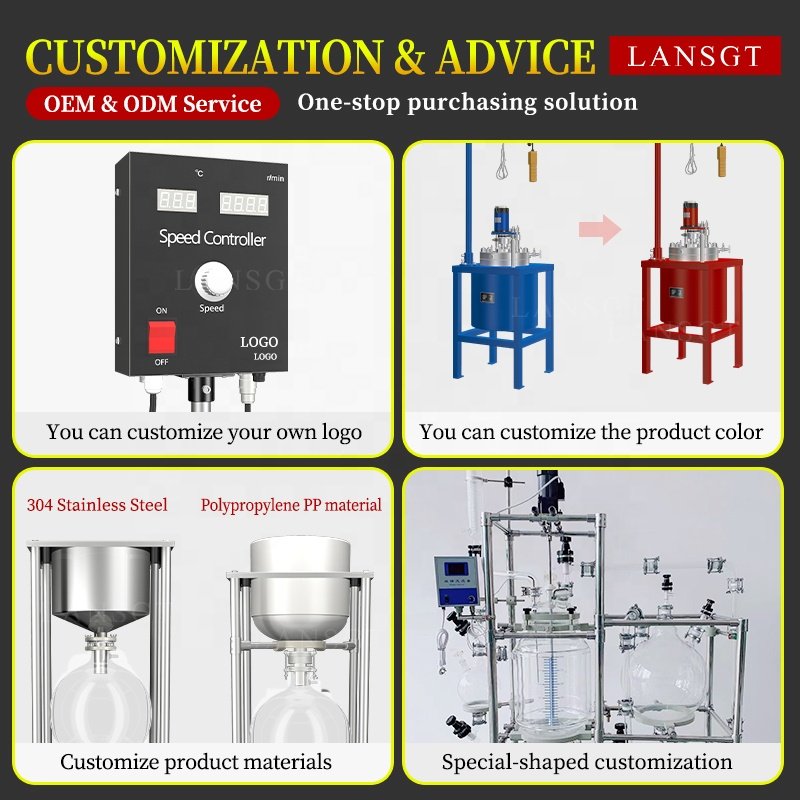 LansGT Jacketed Stainless Steel Reactor Stainless Steel Chemical Laboratory Reactor Price