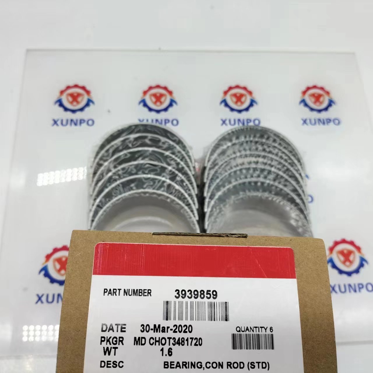 3939859 Connecting Rod Bearing For 6BT5.9 Engine Spare Parts