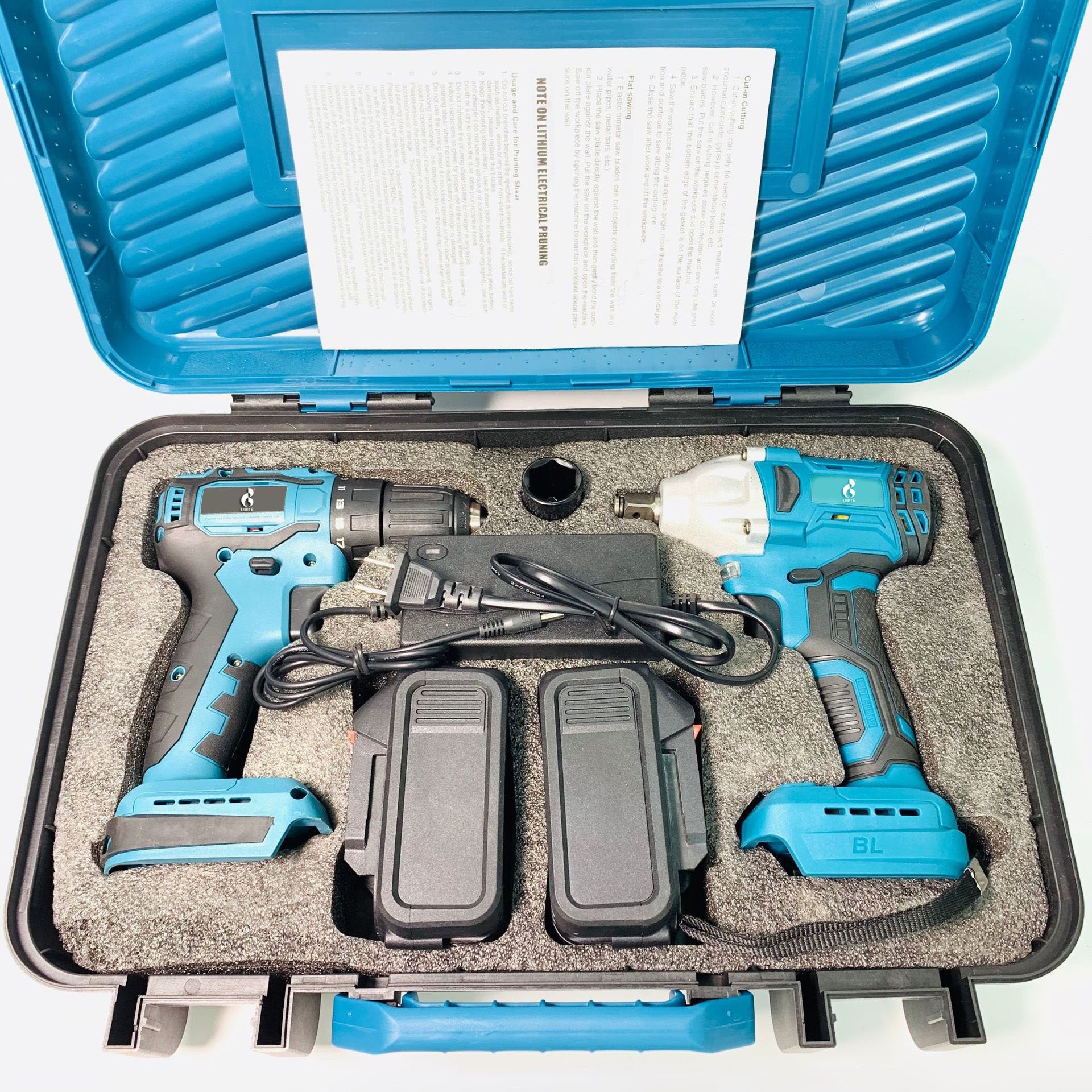 Big discount!!! MKT combination electric tool 4 kit kit 20V cordless drill battery DIY available for sale