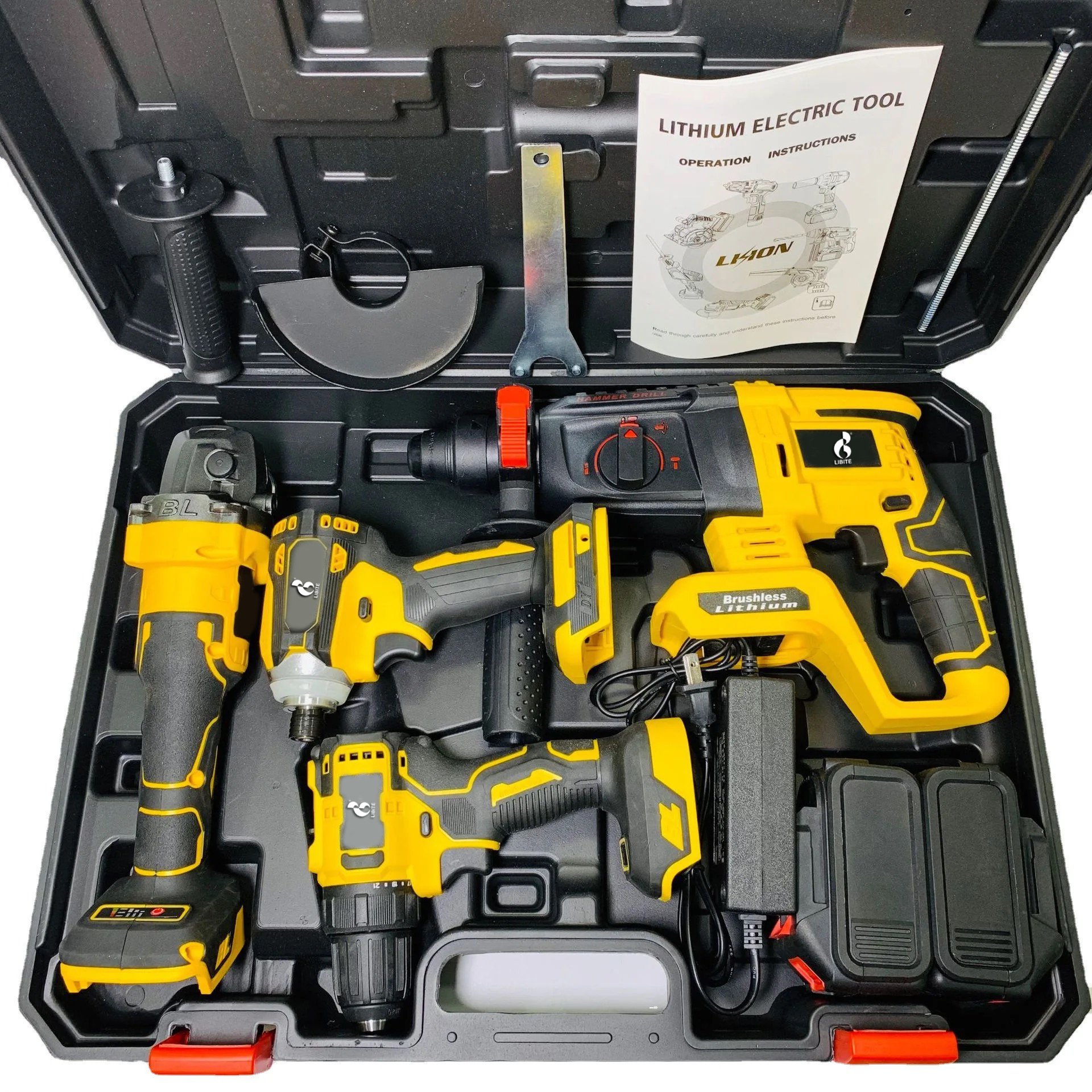 Big discount!!! MKT combination electric tool 4 kit kit 20V cordless drill battery DIY available for sale