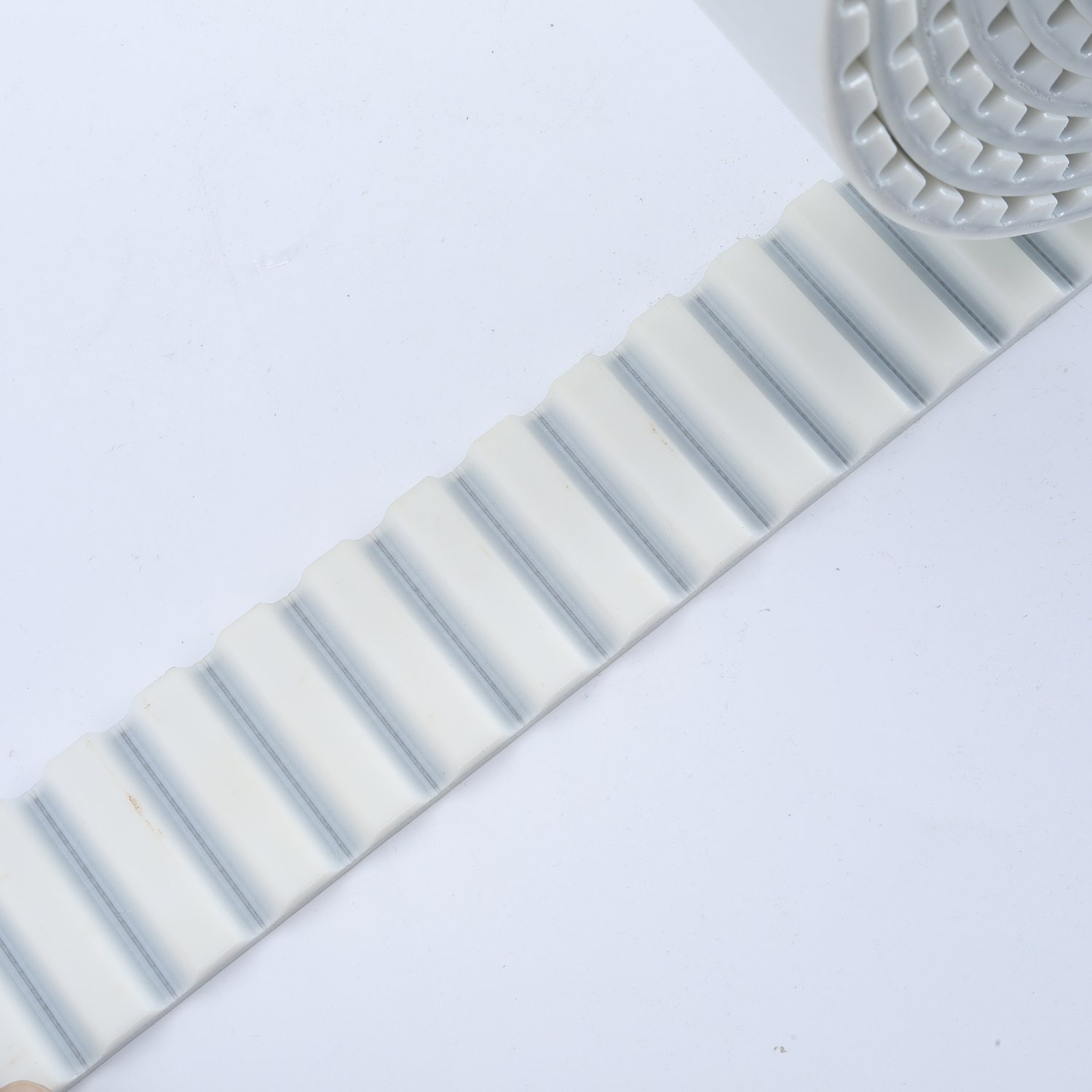 PU Timing Belt 10mm pitch AT10 Polyurethane Timing Belts AT5 /10 /20 white Open PU Belt