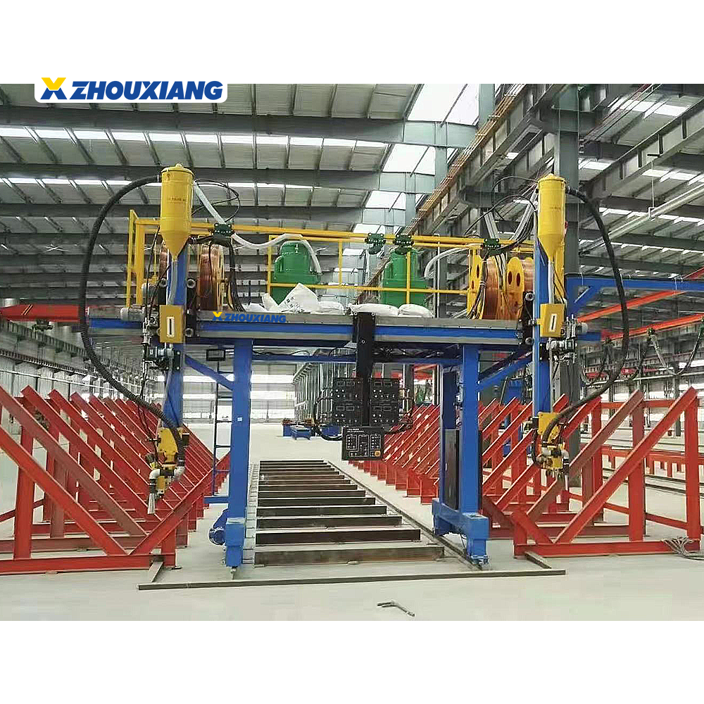 Submerged Arc Steel Structure Gantry Type Automatic H Beam Welding Making Machine