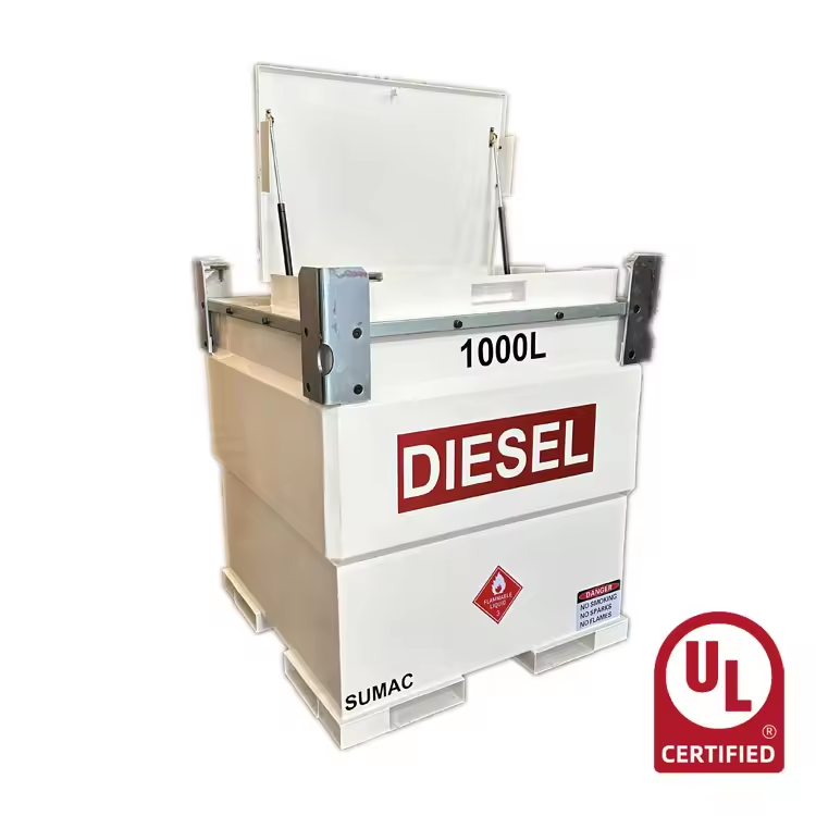 Sumac Portable Above Ground diesel Petrol Jet Fuel Transfer Motor Gasoline Petrol Double Skin Oil Cube Def tank Sale for USA