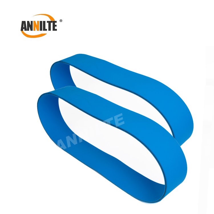 Annilte Blue nylon flat transmission belt and pasting belt for folding machine and folder gluer