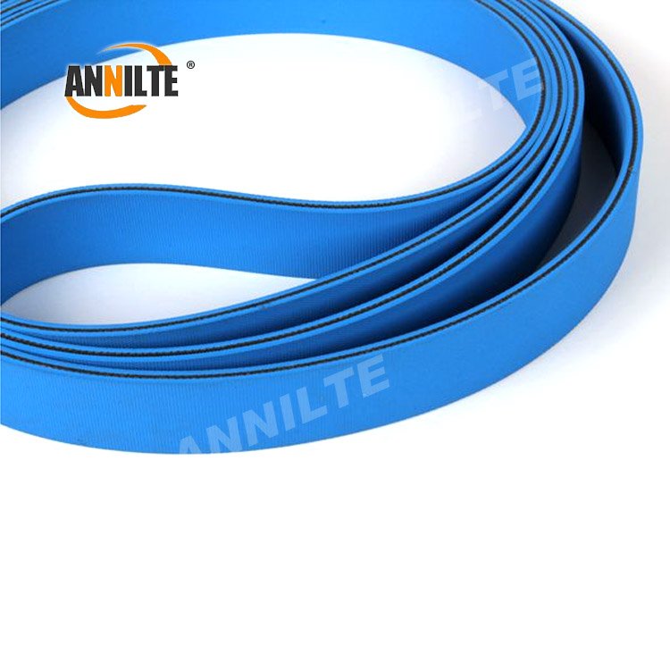 Annilte Blue nylon flat transmission belt and pasting belt for folding machine and folder gluer