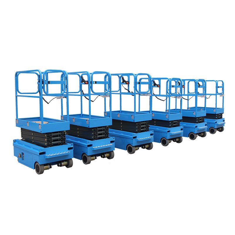 CE Approved 300kg Automatic Move Non-Marking Tyre Mini Body Easy Operation Scissor Lifter Machine