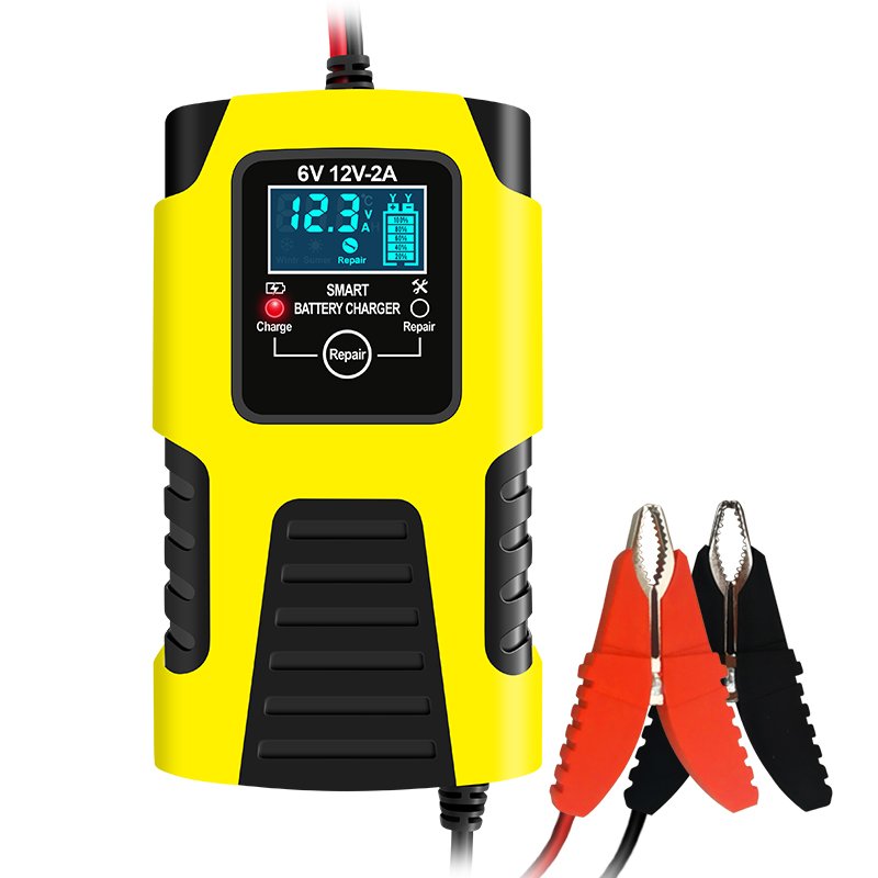 E-FAST Factory best price LCD Display Smart Battery charger car 12V Automobile and motorcycle universal battery charger