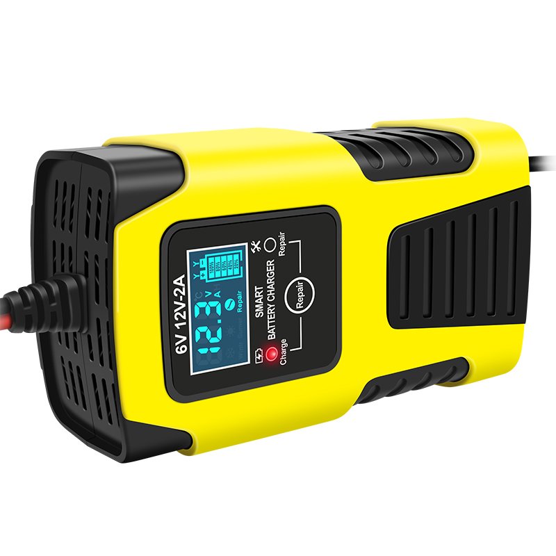E-FAST Factory best price LCD Display Smart Battery charger car 12V Automobile and motorcycle universal battery charger