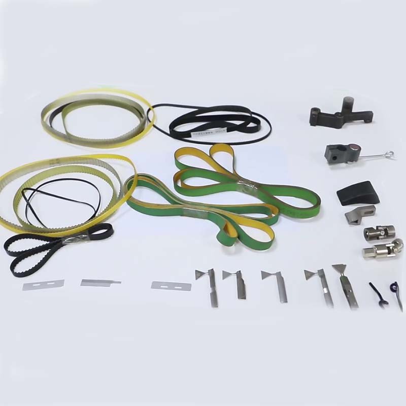 chenille spinning machine parts green yellow color 2380 mm chenille flat belt for textile machine spare parts