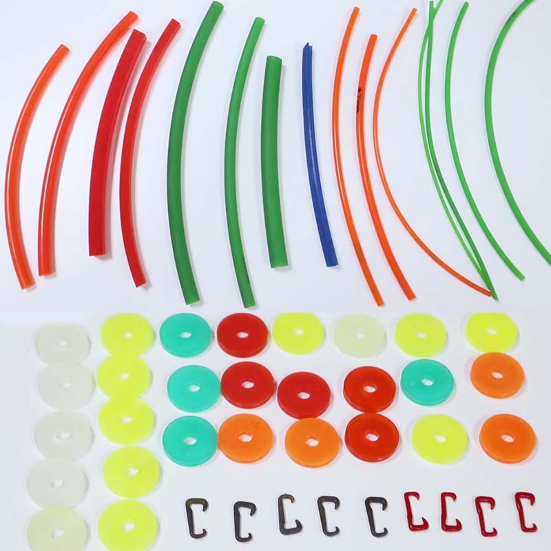 chenille spinning machine parts green yellow color 2380 mm chenille flat belt for textile machine spare parts