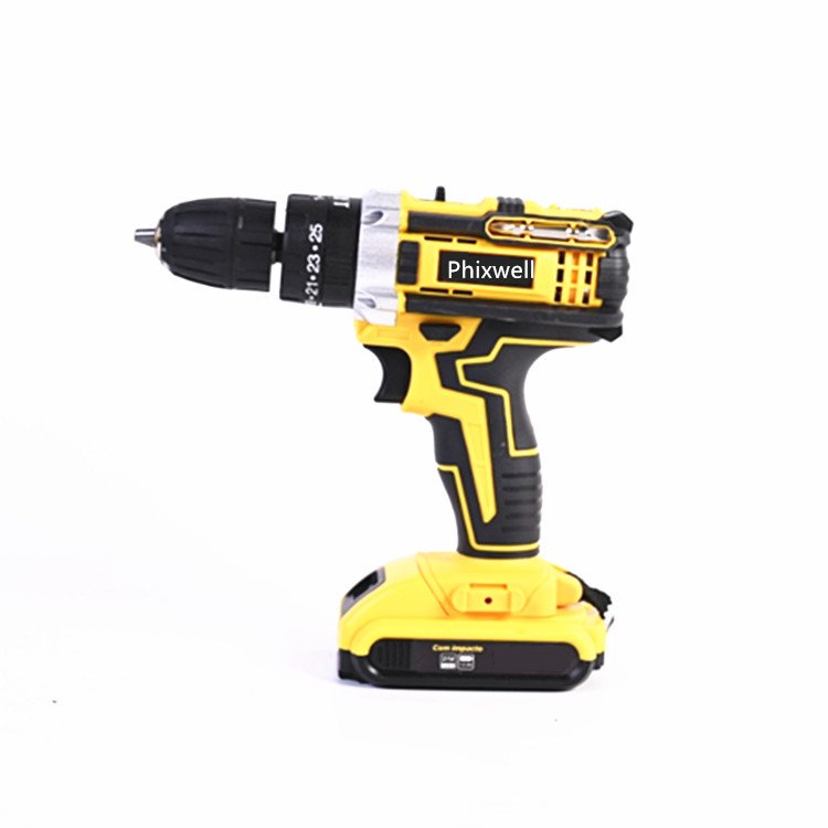 21V Power Tool Drill Machine 136pcs Cordless Lithium Battery Electric Drill Dual Speed Charging Mini Brushless Hand Wood DIY