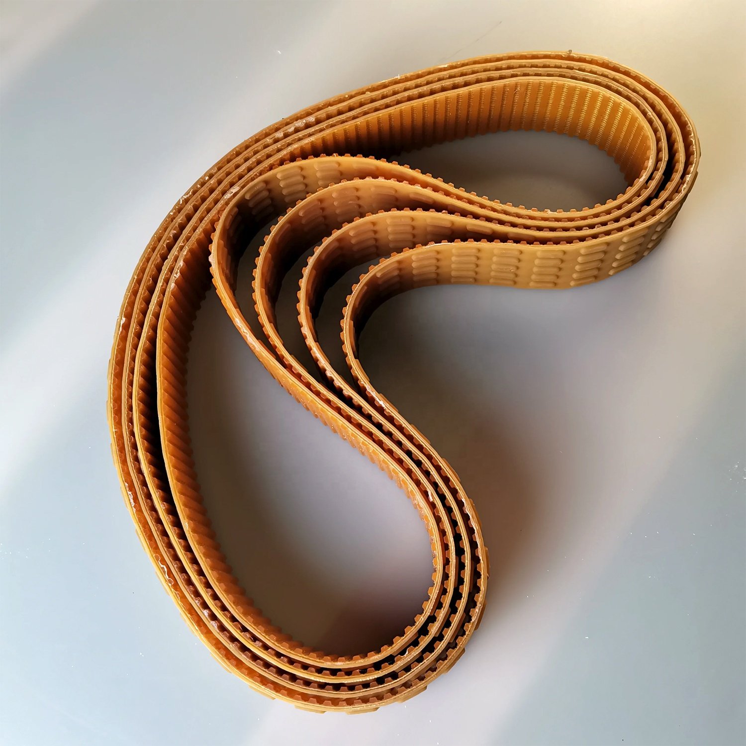 Polyurethane timing belt with coating rubber T9 transmission belts for sausage machine