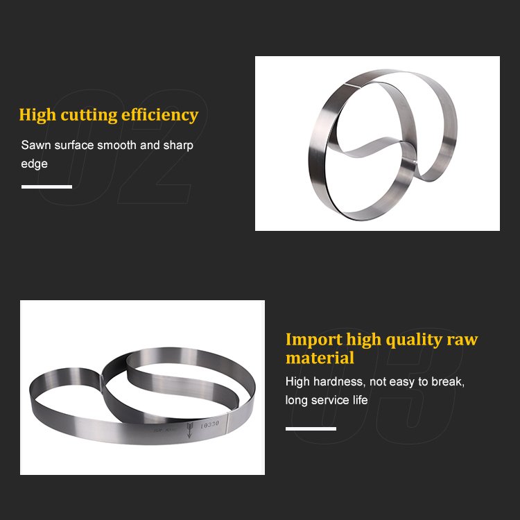 Factory Direct sponge cutting 60mm-90mm width band saw Blades For Cutting Fabric
