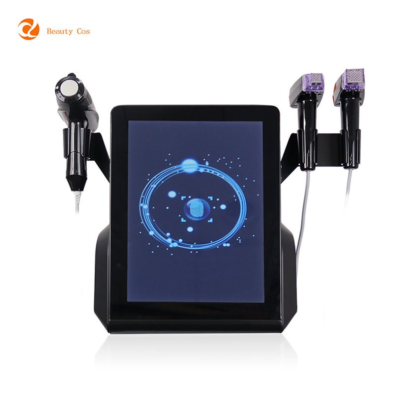 Multifunctional 3 Handle Cold Hammer RadioFrequency Face Rejuvenation Rf Skin Tightening Fractional RF Micro Face Care Machine