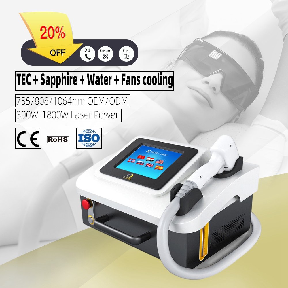 2024 New Arrival Portable Diode Laser Machine for Whole Body Hair Removal 3 Waves 755nm 808nm 1064nm New Laser Beauty Equipment