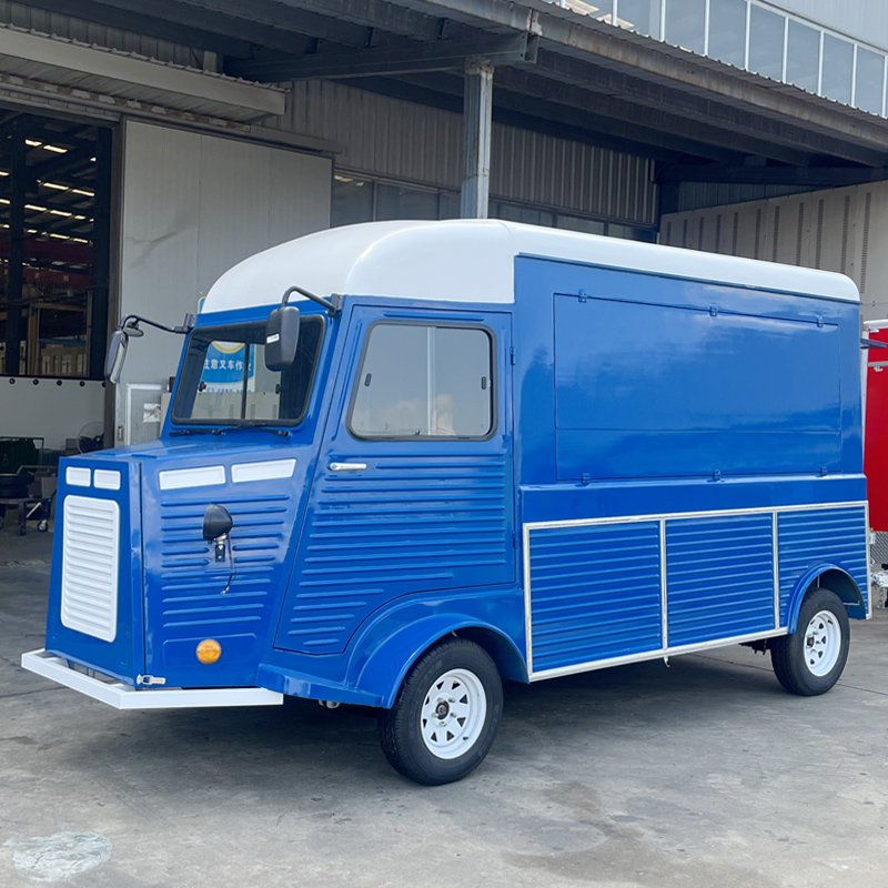 Fiberglass Citroen Citroen Vintage High-Speed Fryer Noodle Citroen Mobile Food Truck Outdoor Food Kiosk for Sale Europe