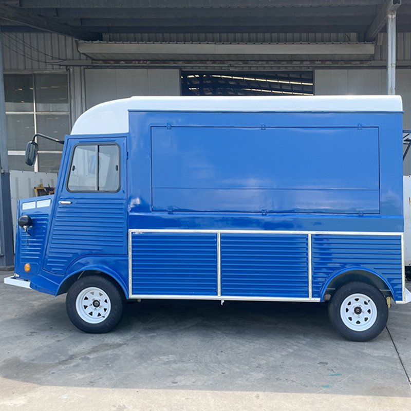 Fiberglass Citroen Citroen Vintage High-Speed Fryer Noodle Citroen Mobile Food Truck Outdoor Food Kiosk for Sale Europe