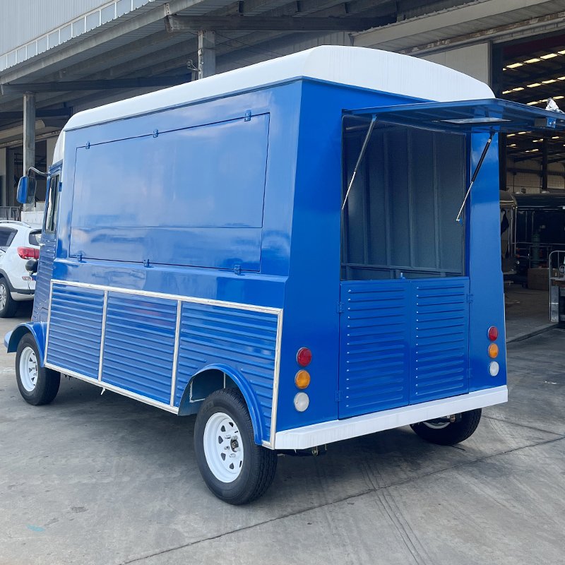 Fiberglass Citroen Citroen Vintage High-Speed Fryer Noodle Citroen Mobile Food Truck Outdoor Food Kiosk for Sale Europe