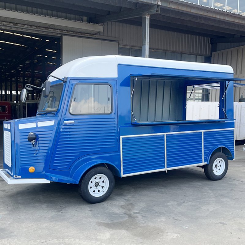 Fiberglass Citroen Citroen Vintage High-Speed Fryer Noodle Citroen Mobile Food Truck Outdoor Food Kiosk for Sale Europe