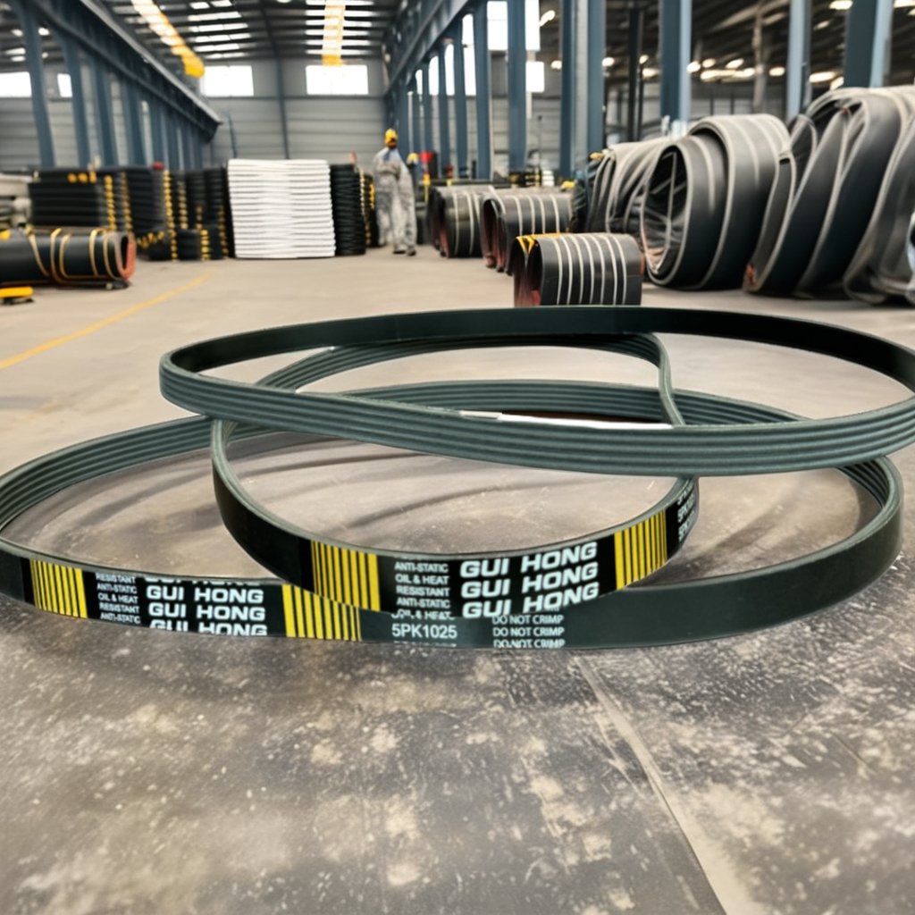 Customized OEM Automotive Parts High Quality Transmission Flat Belt Auto Pk Belt 6PK 1020