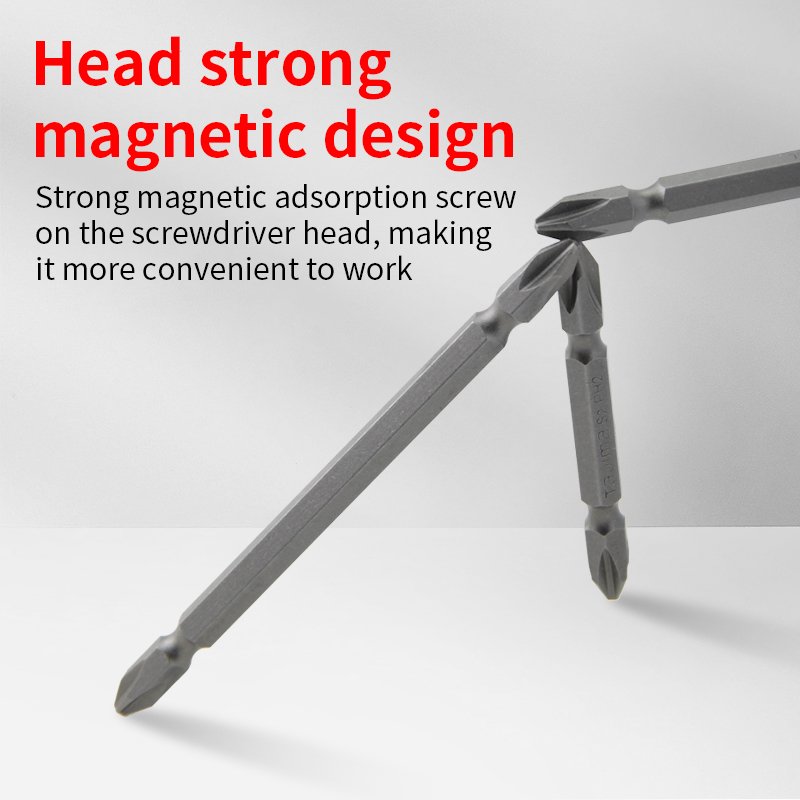 Cross Shaped S2 Electric Screwdriver High Hardness Dual-Use Strong Magnetic High-Strength Power Tool Accessory