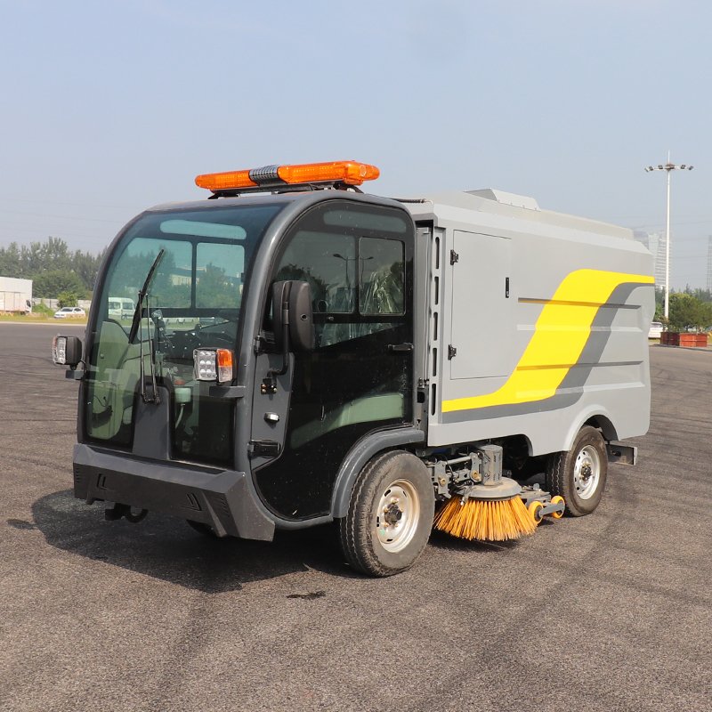 5% off Street Road Sweeper Truck Electric Powered Floor Cleaning Machine for Pavement Cleaning