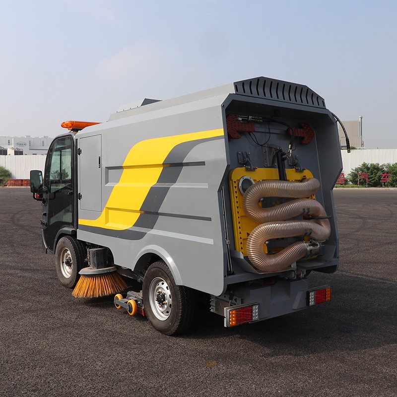 5% off Street Road Sweeper Truck Electric Powered Floor Cleaning Machine for Pavement Cleaning