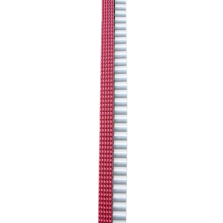 Red APL rubber pattern coating T10 white PU steel cord timing belt for packaging industry