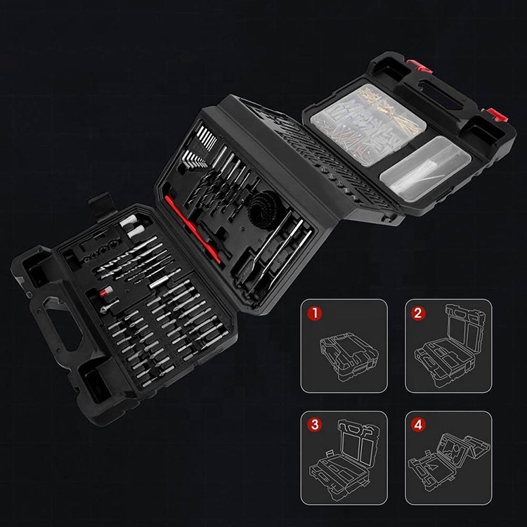 Power Tool Accessories 418Pcs Screw driver drill bit combination set Most popular Drill Bits Set