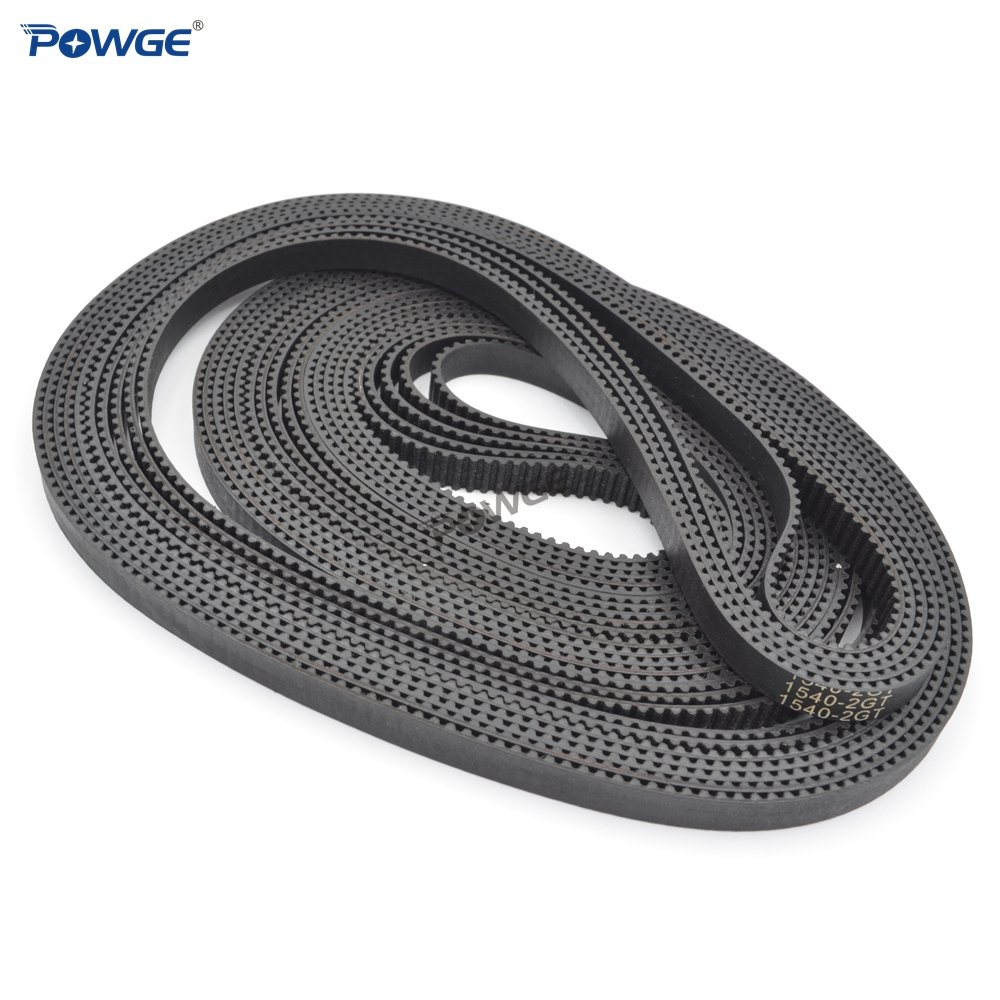 POWGE 2MGT 2M 2GT Synchronous Timing Belt Pitch Length 3000/3008/3600/4016mm Width 6mm Closed Loop 3D Printer