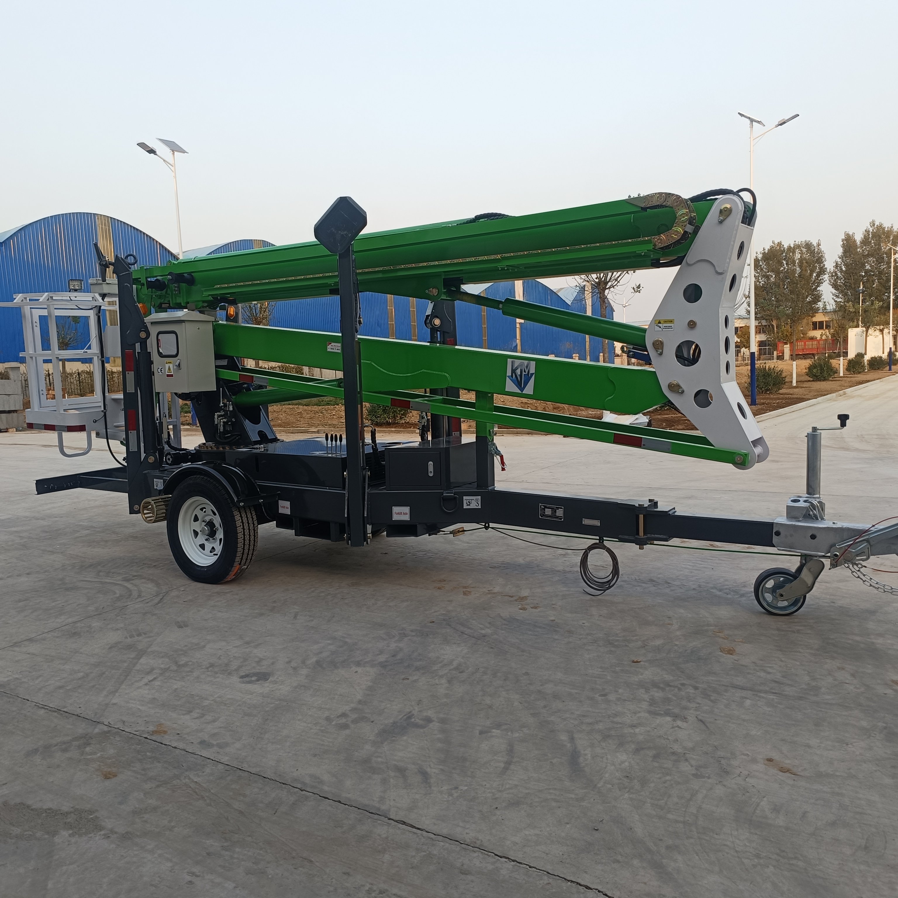 360 Slew Towable Articulated Electric Tree Trimming Nacelle Lifts with 8m-26m
