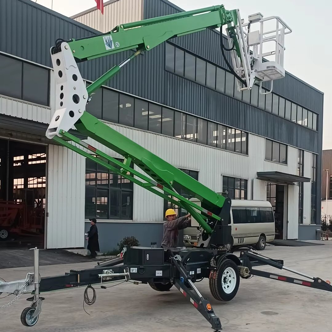 360 Slew Towable Articulated Electric Tree Trimming Nacelle Lifts with 8m-26m