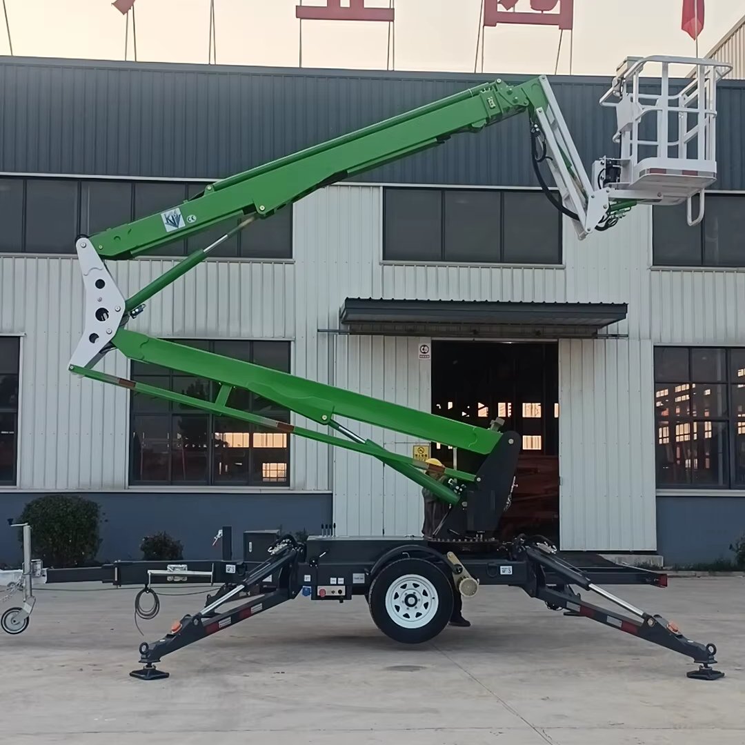 360 Slew Towable Articulated Electric Tree Trimming Nacelle Lifts with 8m-26m