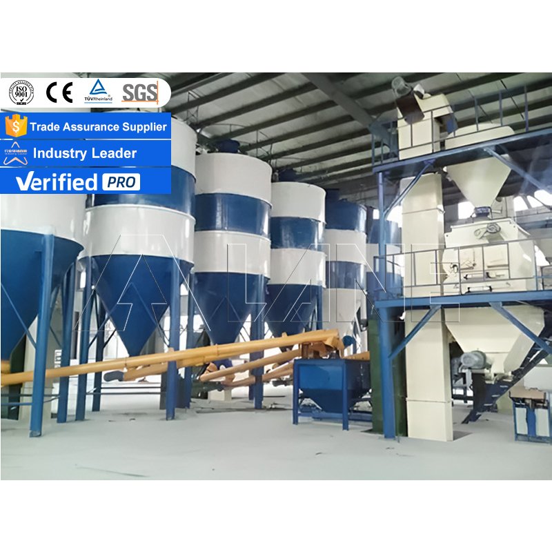 LANE Simple Ceramics Full Automatic Tile Adhesive 3T Dry Mortar Mix Plant Production Line Manufacturer