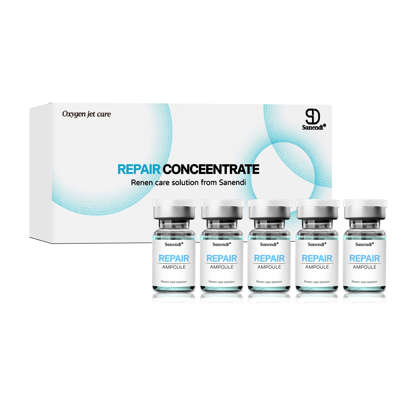 Sanendi Professional anti-aging collagen ampoule jet peel essence for acne and dark spots removal