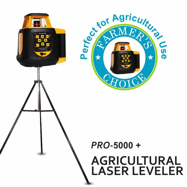 Celec Rotary Laser Transmitter Long Range Auto - Leveling PRO-5000+ Red Laser 1500 Meters IP 65 Dust and Waterproof Laser