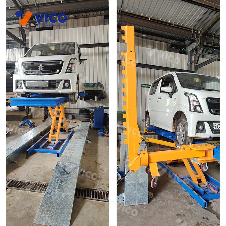 Vico Collision Center Chassis Liner Vehicle Hydraulic Frame Rack for Sale VF7100