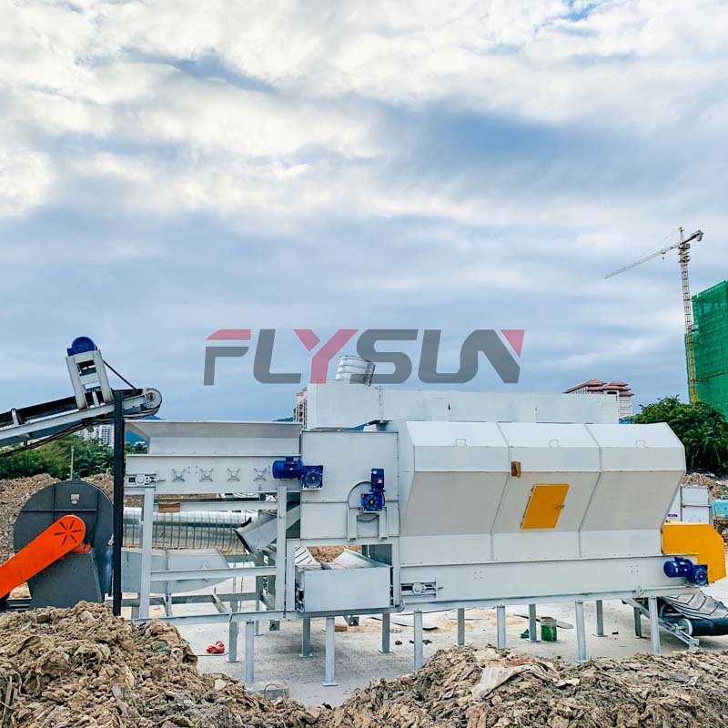 150-200 Tons Per Day Ballistic Separator for Msw Waste Sorting Machine
