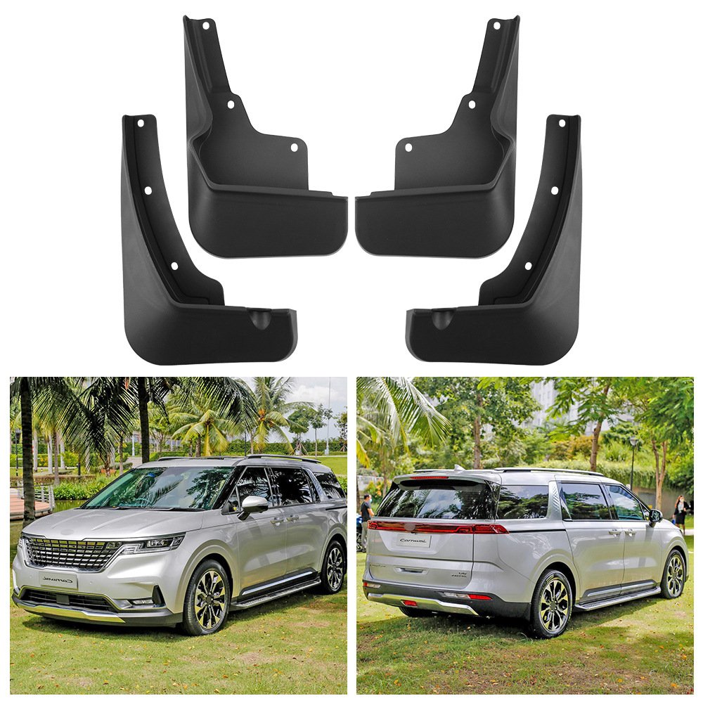 High Quality Plastic Car Mudguard Mudflaps Splash Guards Compatible for Kia Carnival With Pedal 2021 2022 2023 2024
