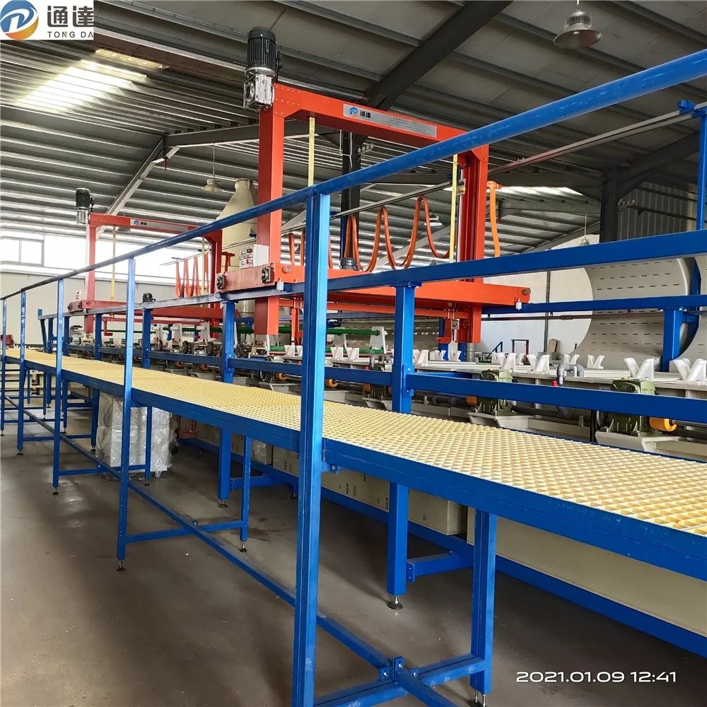 Tongda Electroplating Line for Sale Semi Full Automatic Small Copper Plating Machine