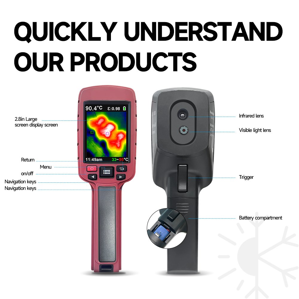 Thermal Imaging Camera JD109 Thermal Insulation Pipeline Temperature Measurement Detection