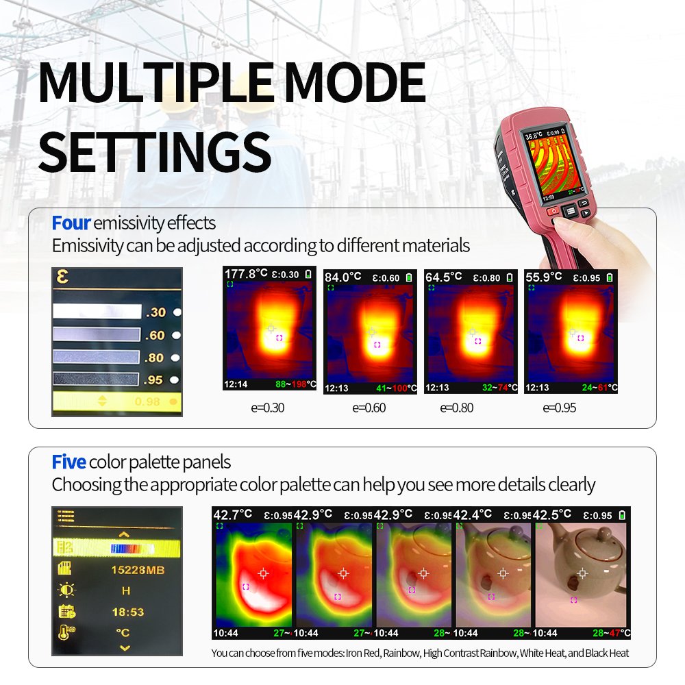 Thermal Imaging Camera JD109 Thermal Insulation Pipeline Temperature Measurement Detection