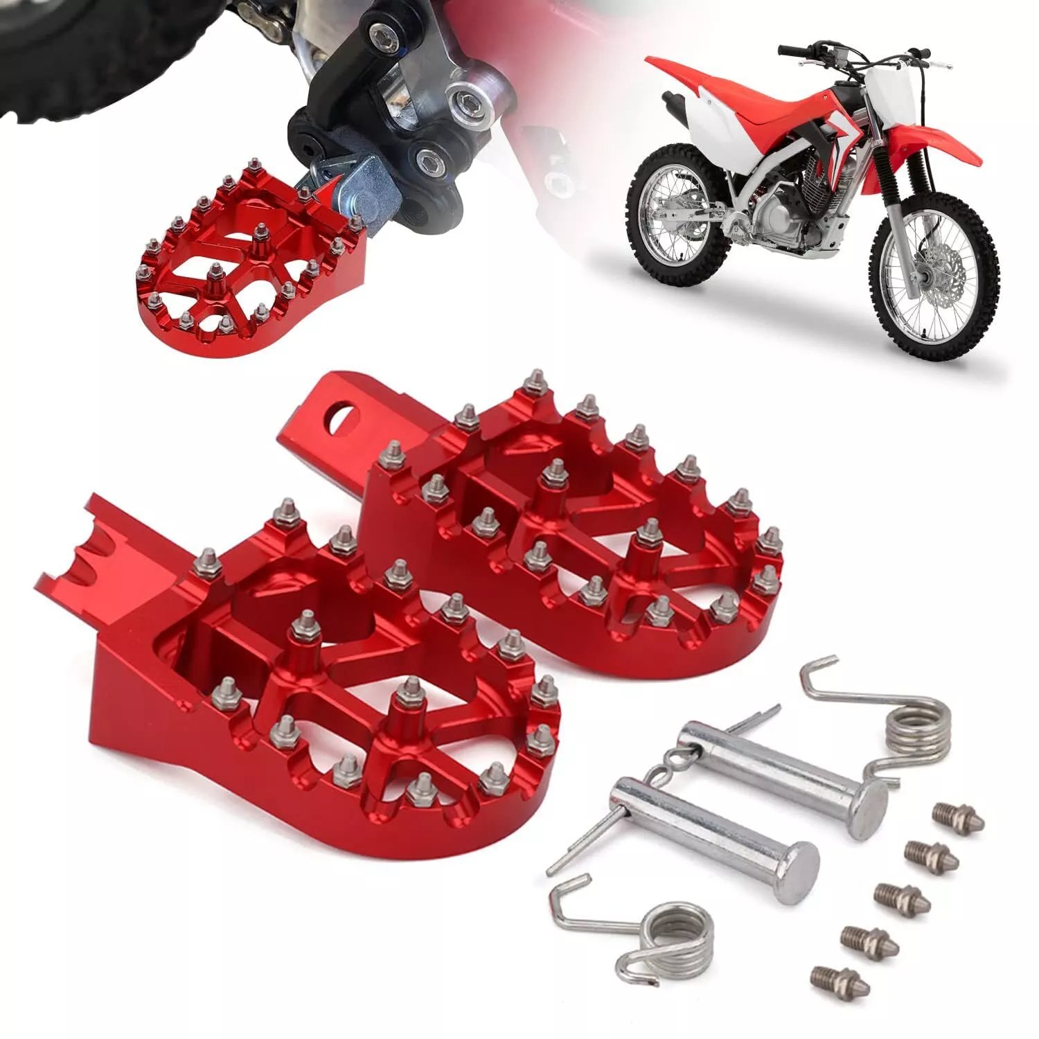 YD-MP06 Motorcycle Universal CNC Footpeg Foot Pegs Foot Rests Rear Pedal for Honda CRF XR 50 70 110