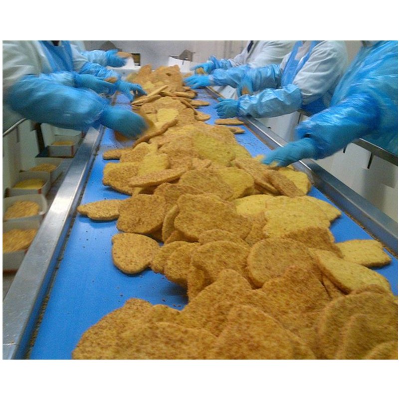 Glossy Sidewall High Density Hydrolysis Resistant Antibacterial Potato Snacks Conveyor Belt Food Conveyor And Process Belts