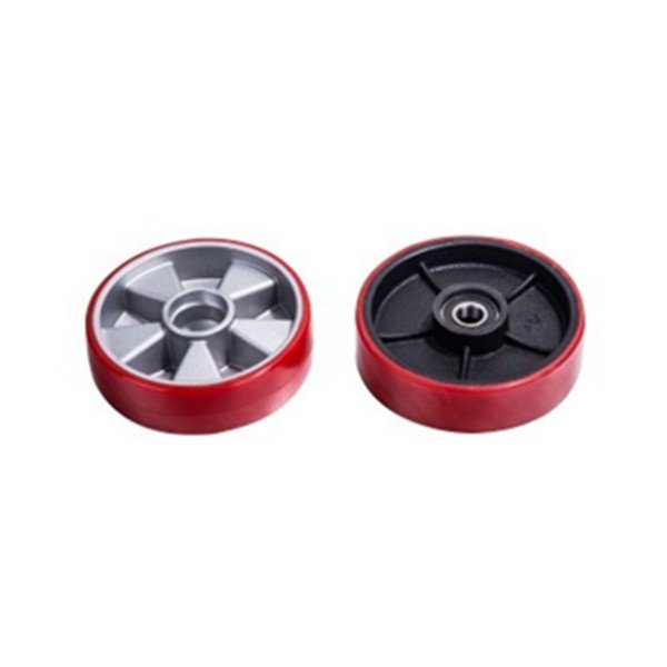 Factory Price 80x70,180x50,200x50mm High Load Capacity Wear-resistant Polyurethane PU Nylon Hand Pallet Truck Rubber Wheel