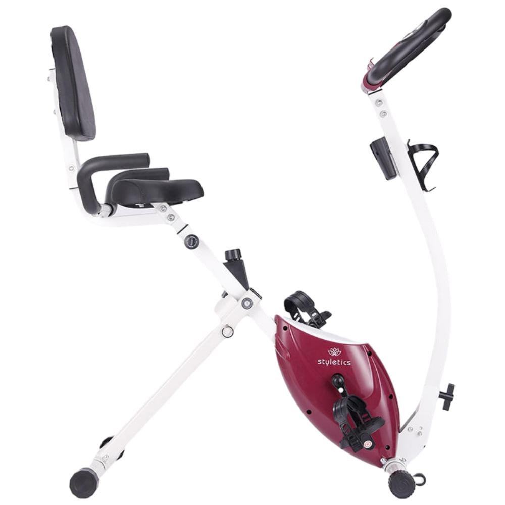 Foldable Recumbent Fitness Cycle Exercise Bike Magnetic Bike for Home Gym Use for Household Exercise
